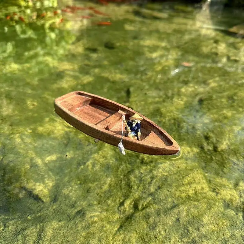 اليدوية قارب خشبي صغير عائم قا - مراجعة Fishing Boat Oar وسعره
