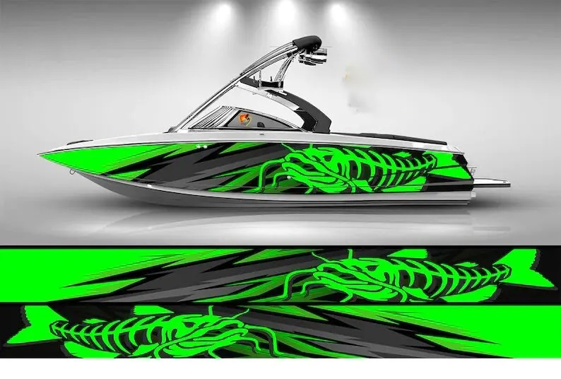 التفاف قارب الفينيل ، رسم سمك  - مراجعة Fishing Boat Trailer وسعره